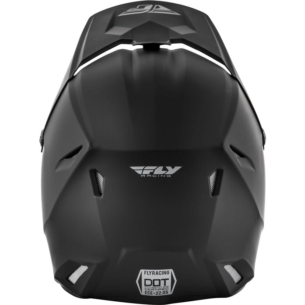 FLY KINETIC SOLID YOUTH HELMET - MATT BLACK MCLEOD ACCESSORIES (P) sold by Cully's Yamaha