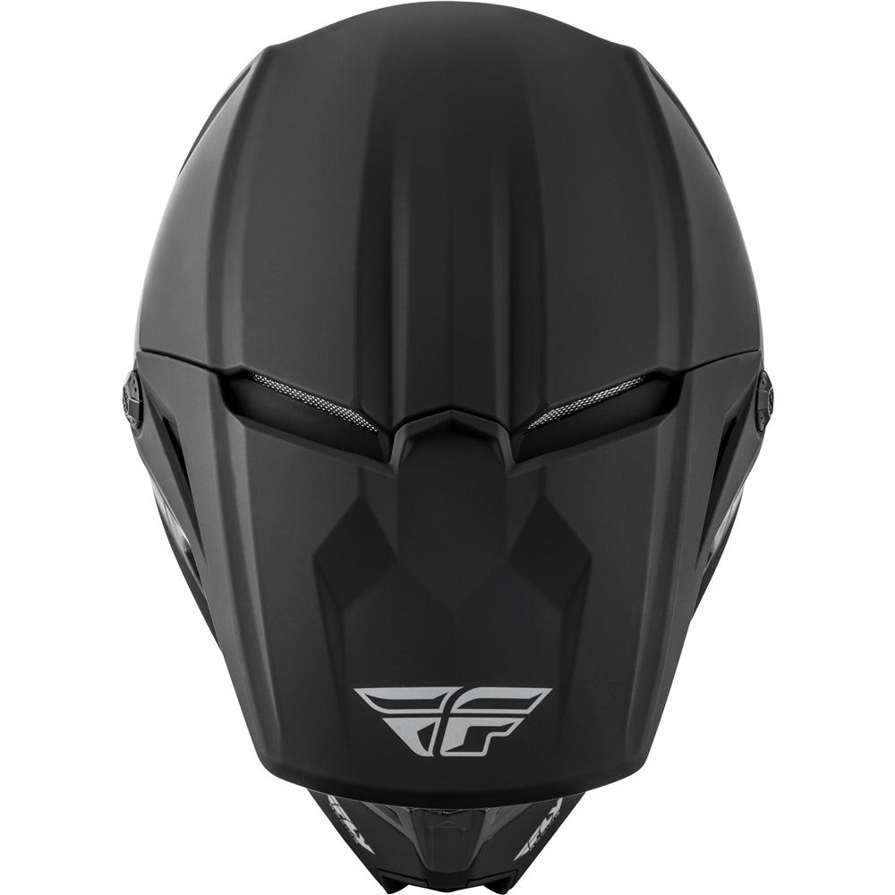 FLY KINETIC SOLID YOUTH HELMET - MATT BLACK MCLEOD ACCESSORIES (P) sold by Cully's Yamaha