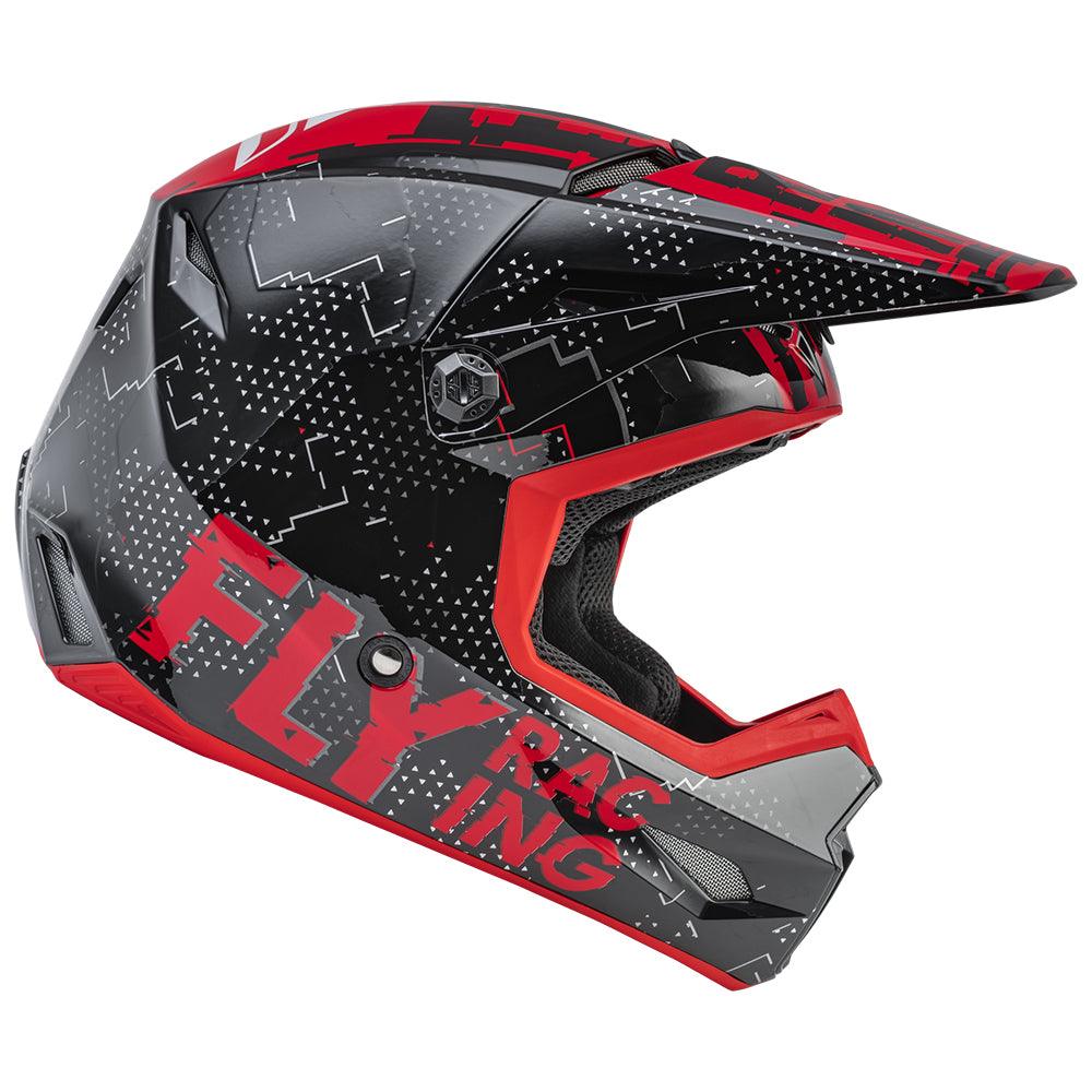 FLY KINETIC SCAN HELMET - BLACK/RED MCLEOD ACCESSORIES (P) sold by Cully's Yamaha