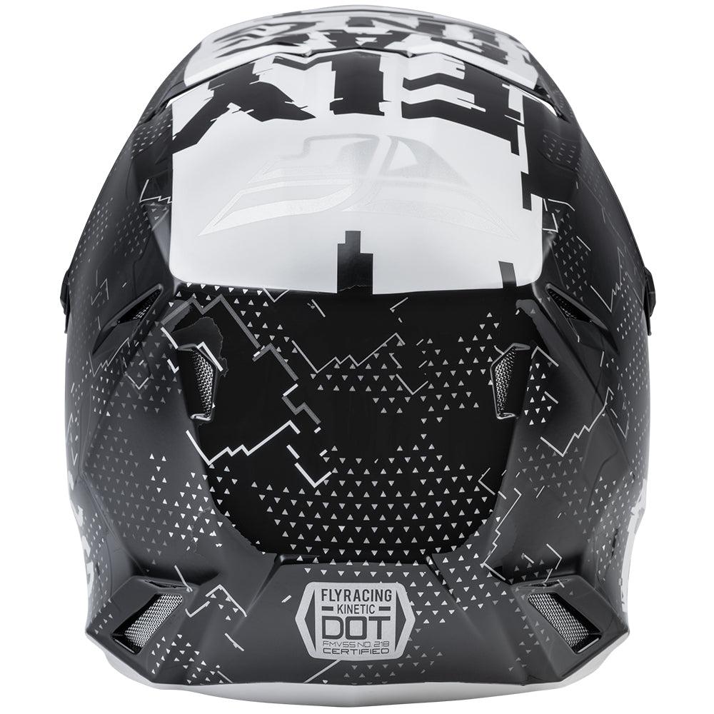 FLY KINETIC SCAN HELMET - BLACK/WHITE MCLEOD ACCESSORIES (P) sold by Cully's Yamaha