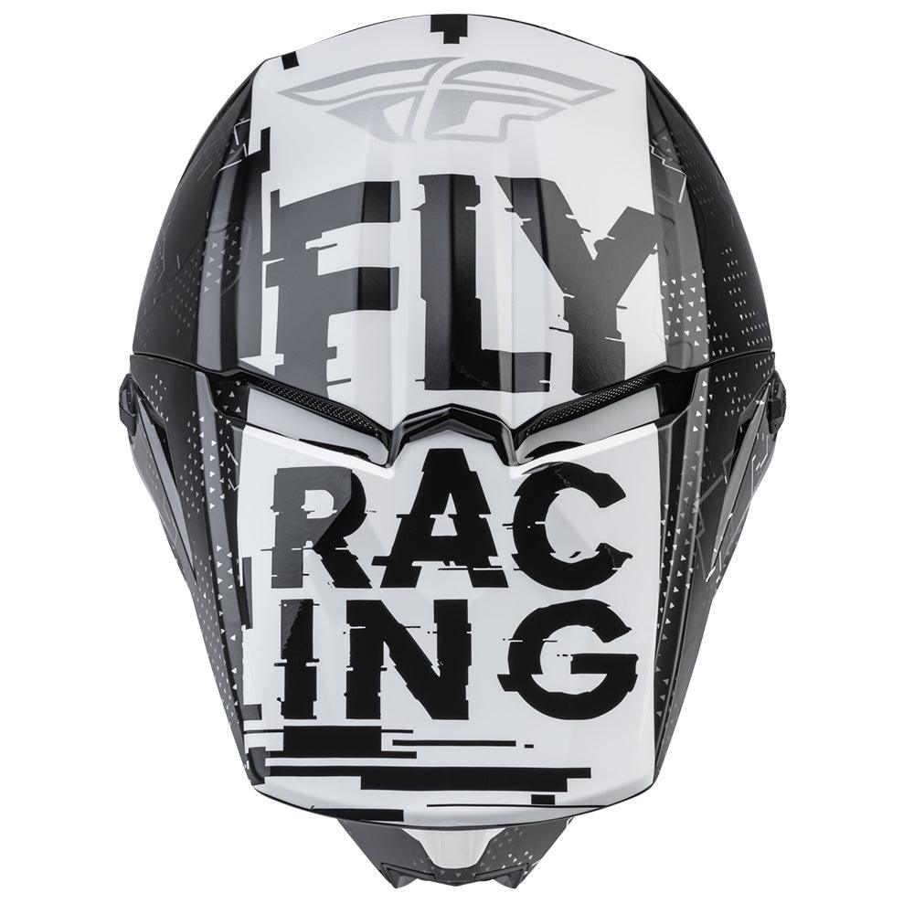 FLY KINETIC SCAN HELMET - BLACK/WHITE MCLEOD ACCESSORIES (P) sold by Cully's Yamaha