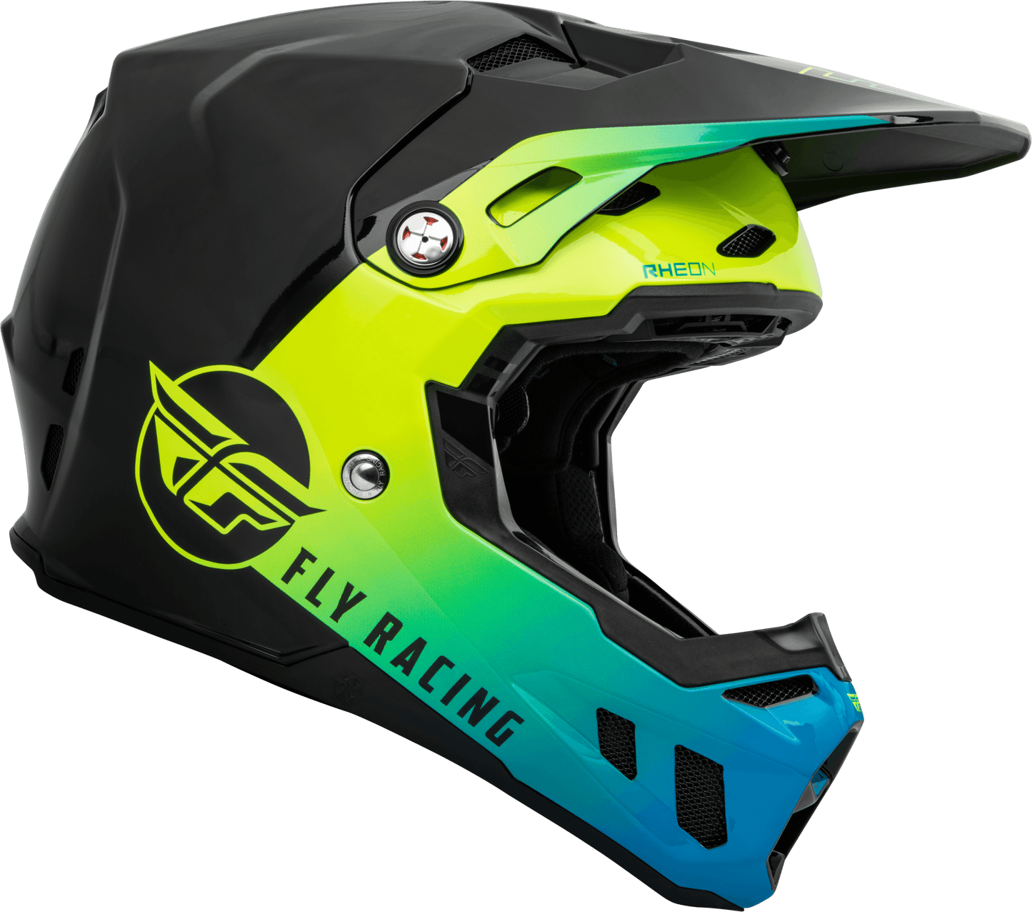 FLY 2023 FORMULA CC CENTRUM HELMET - BLACK/BLUE/HI-VIS MCLEOD ACCESSORIES (P) sold by Cully's Yamaha