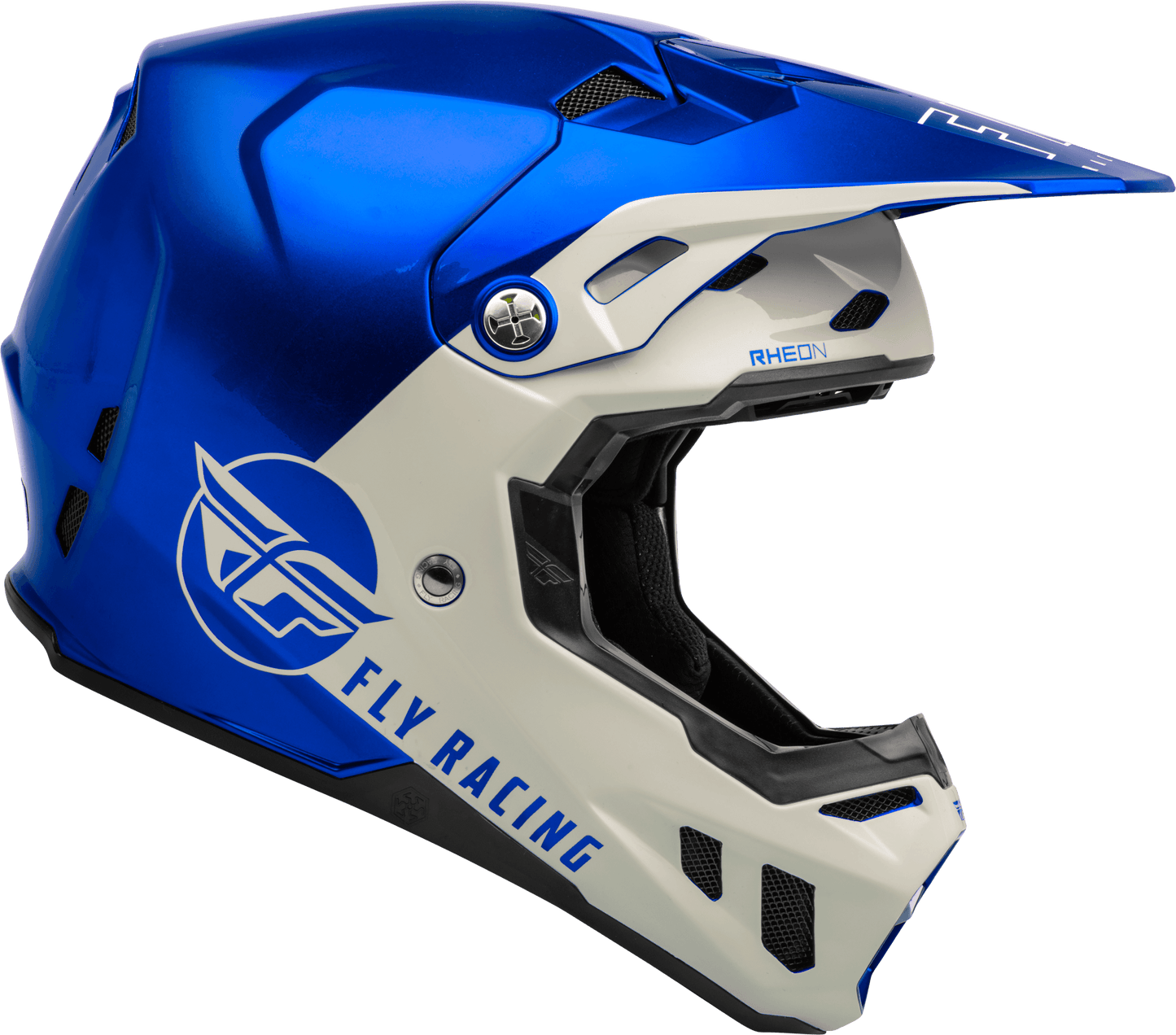 FLY 2023 FORMULA CC CENTRUM HELMET - METALLIC BLUE/GREY MCLEOD ACCESSORIES (P) sold by Cully's Yamaha