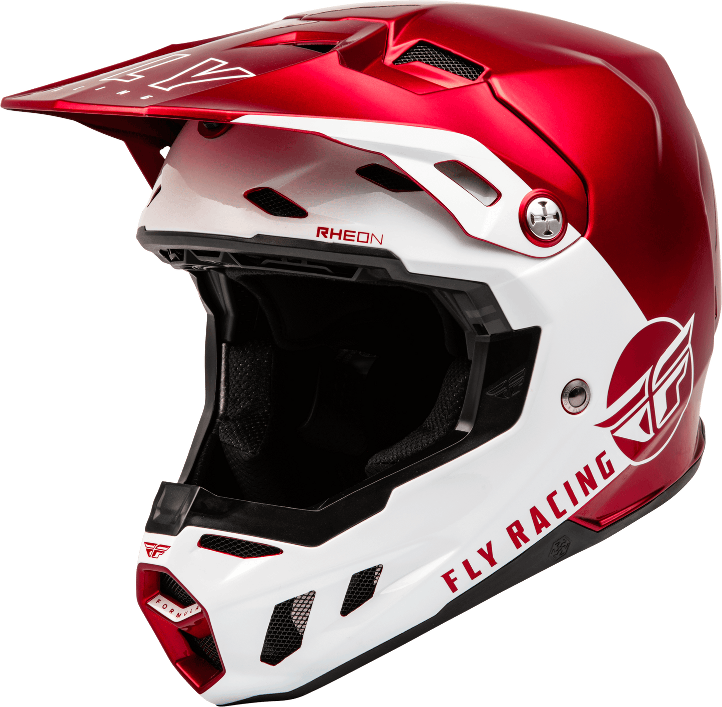 FLY 2023 FORMULA CC CENTRUM HELMET - METALLIC RED/WHITE MCLEOD ACCESSORIES (P) sold by Cully's Yamaha