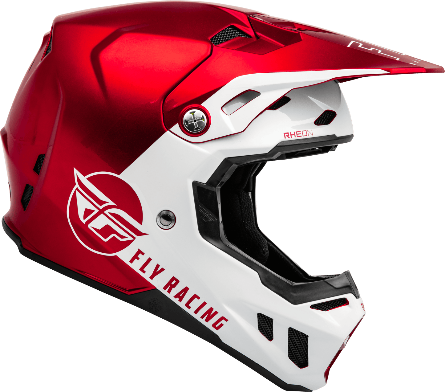 FLY 2023 FORMULA CC CENTRUM HELMET - METALLIC RED/WHITE MCLEOD ACCESSORIES (P) sold by Cully's Yamaha