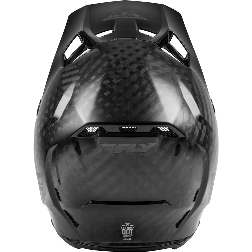 FLY FORMULA CARBON SOLID YOUTH HELMET - BLACK MCLEOD ACCESSORIES (P) sold by Cully's Yamaha