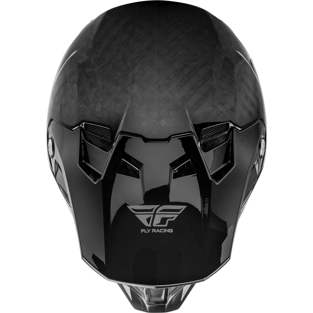 FLY FORMULA CARBON SOLID YOUTH HELMET - BLACK MCLEOD ACCESSORIES (P) sold by Cully's Yamaha