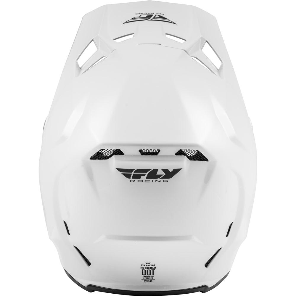 FLY 2020 FORMULA CARBON SOLID HELMET - WHITE MCLEOD ACCESSORIES (P) sold by Cully's Yamaha