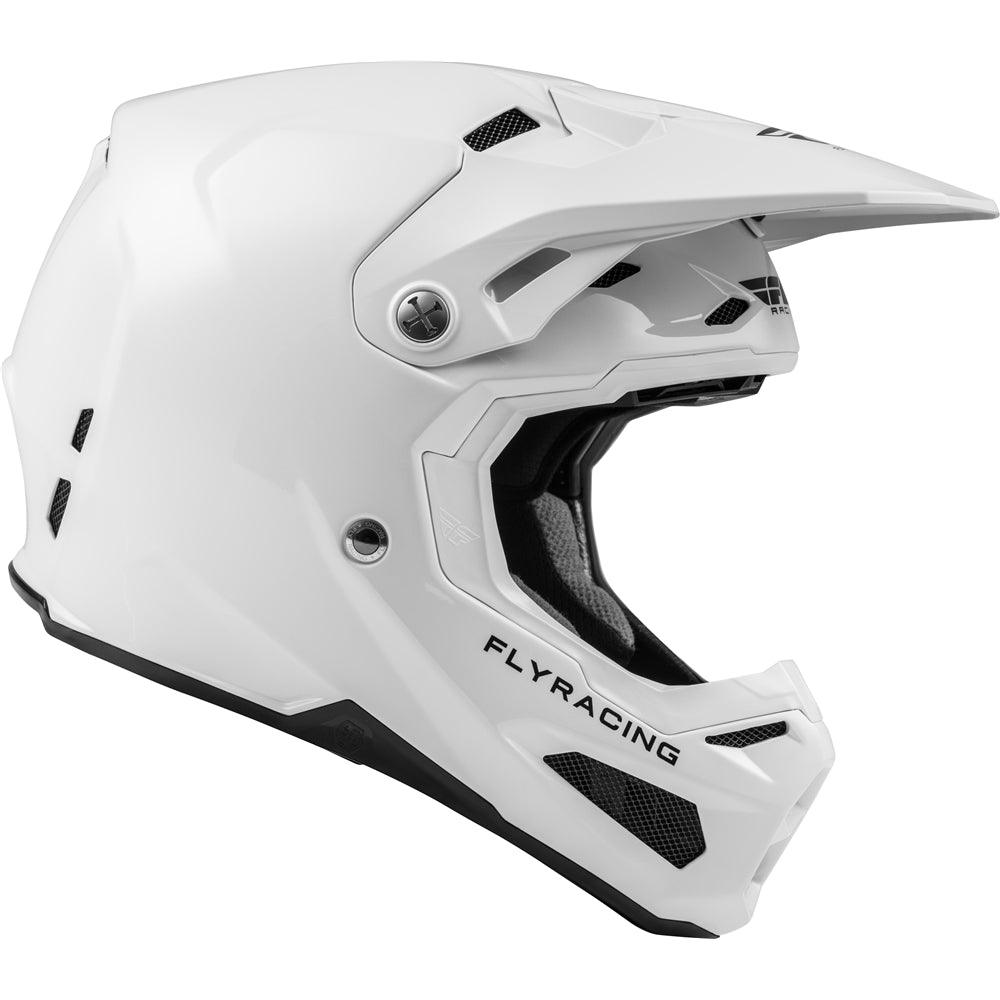FLY 2020 FORMULA CARBON SOLID HELMET - WHITE MCLEOD ACCESSORIES (P) sold by Cully's Yamaha
