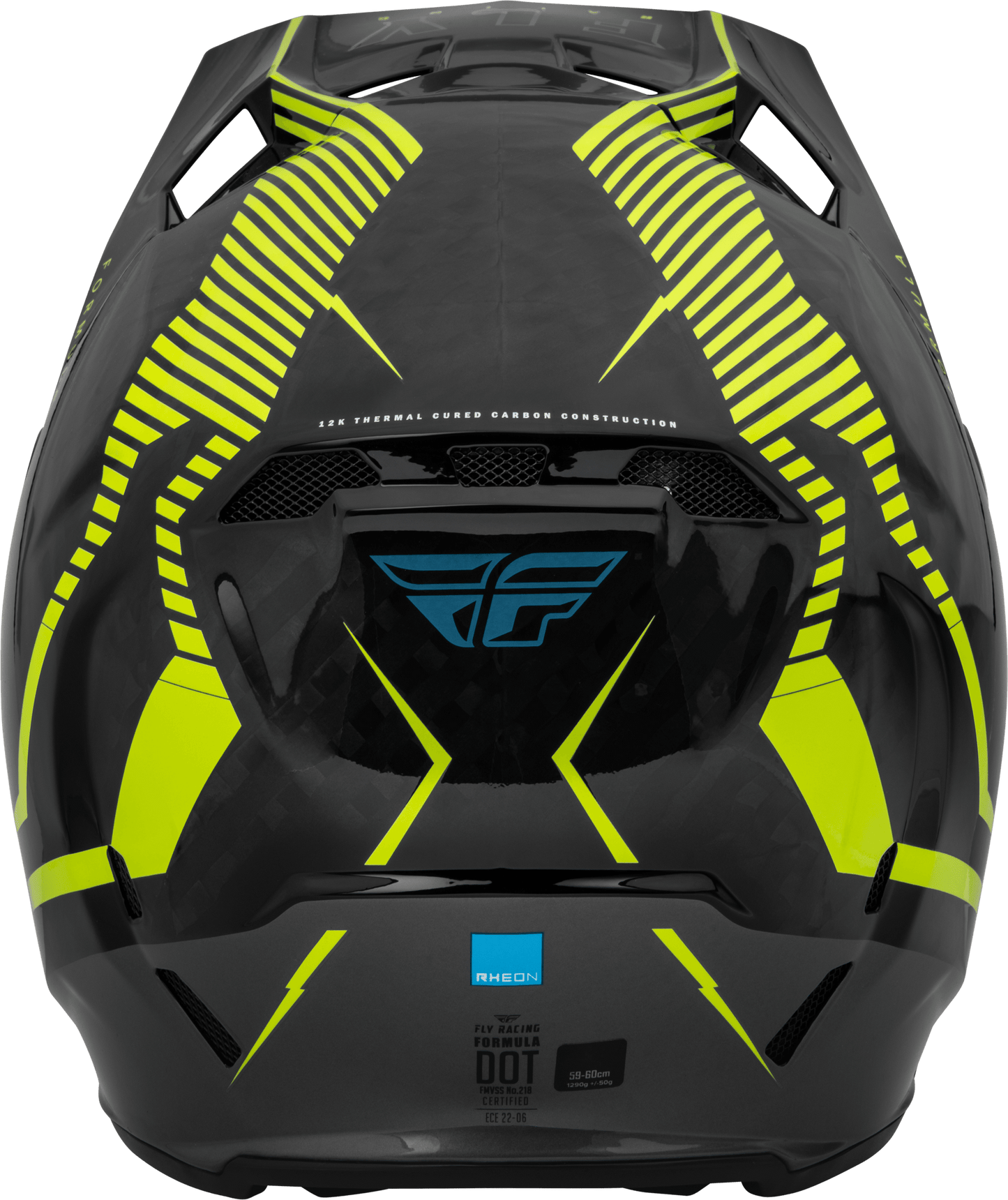 FLY 2023 YOUTH FORMULA CARBON TRACER HELMET - HI-VIS/BLACK MCLEOD ACCESSORIES (P) sold by Cully's Yamaha