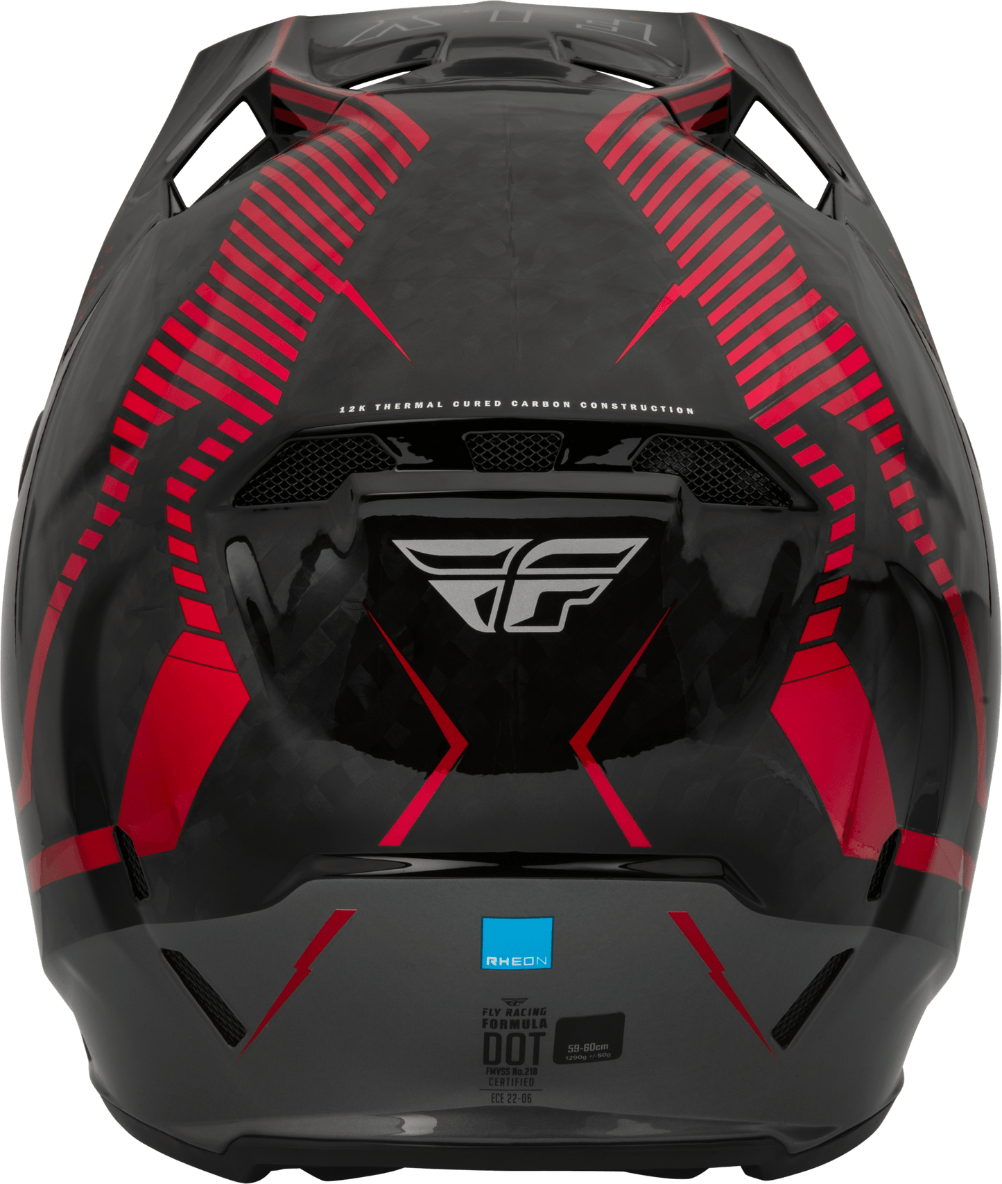 FLY 2023 YOUTH FORMULA CARBON TRACER HELMET - RED/BLACK MCLEOD ACCESSORIES (P) sold by Cully's Yamaha
