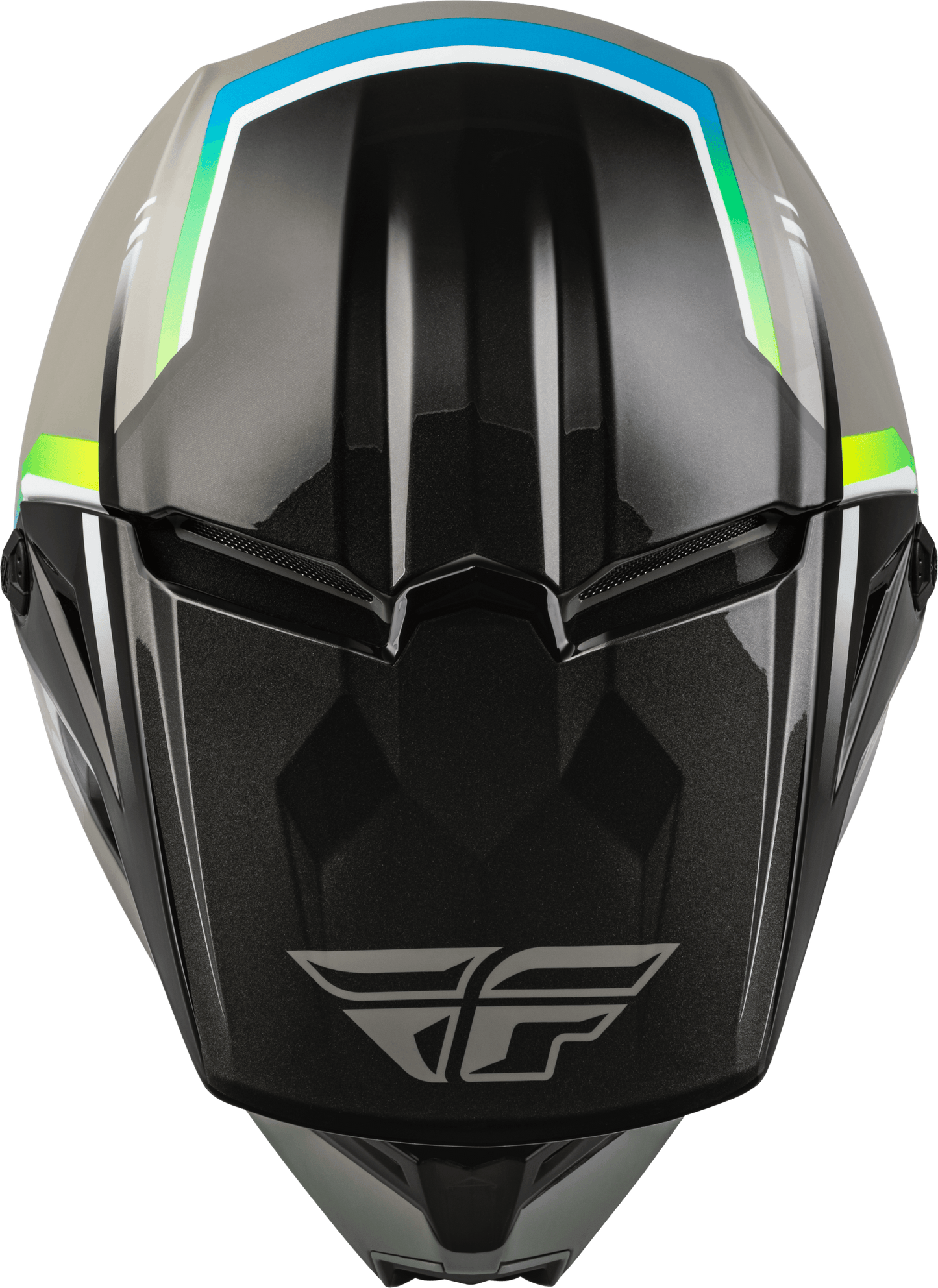 FLY 2023 YOUTH KINETIC VISION ECE HELMET - GREY/BLACK MCLEOD ACCESSORIES (P) sold by Cully's Yamaha