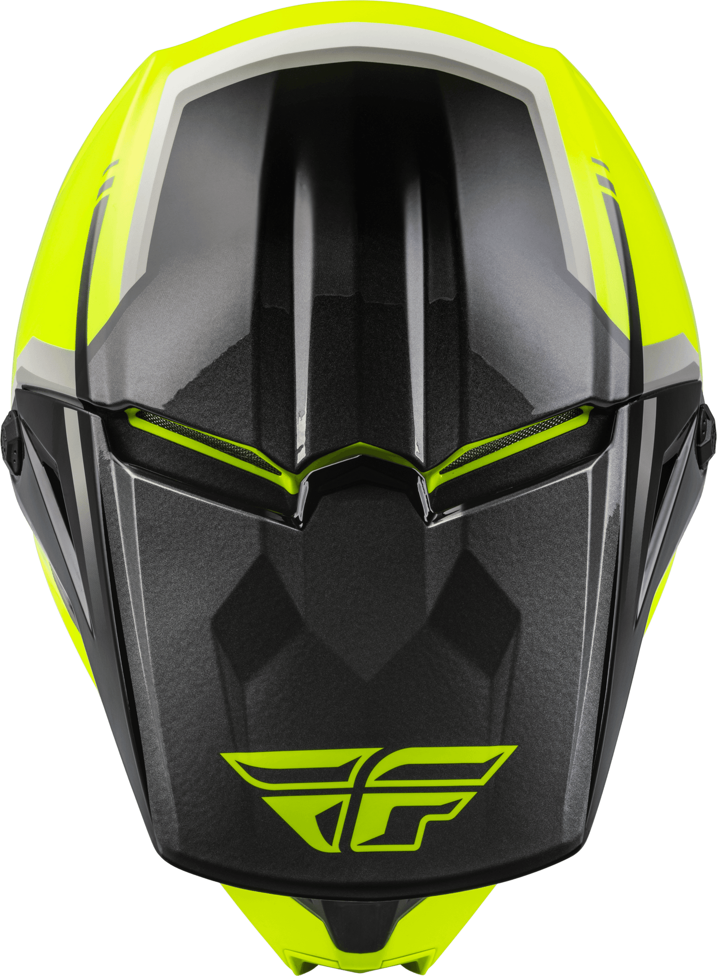 FLY 2023 YOUTH KINETIC VISION ECE HELMET - HI-VIS/BLACK MCLEOD ACCESSORIES (P) sold by Cully's Yamaha