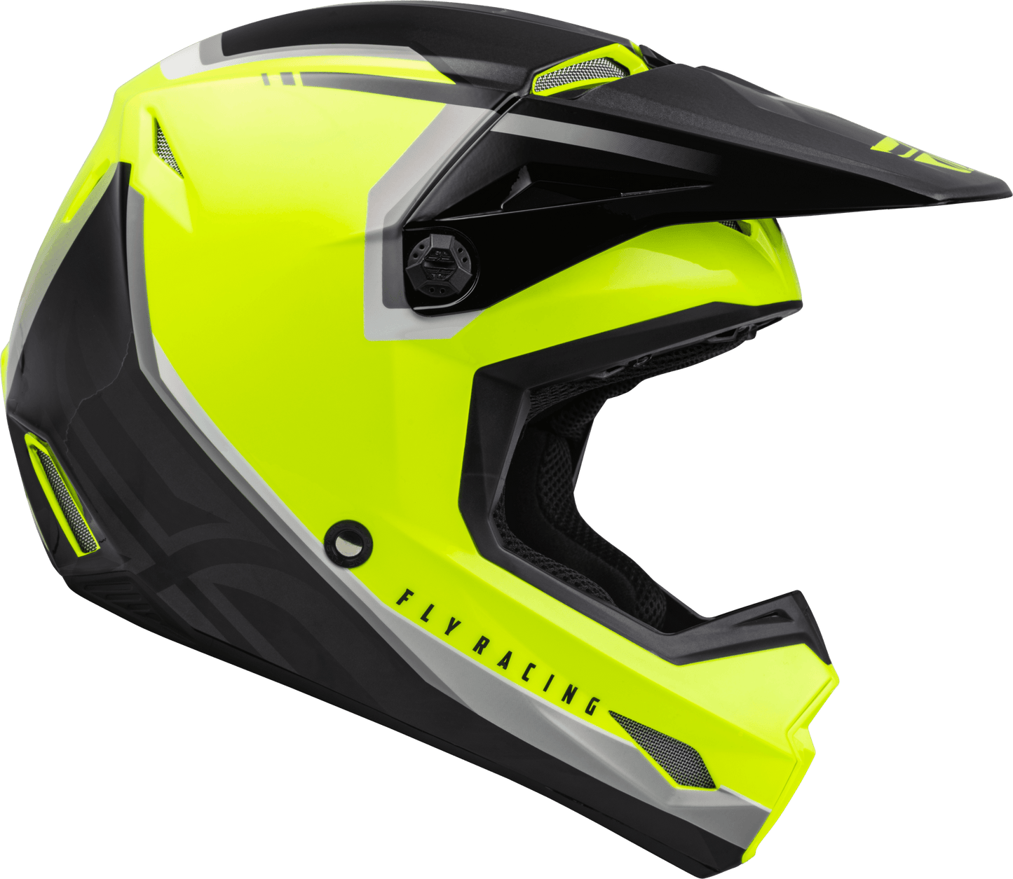 FLY 2023 KINETIC VISION ECE HELMET - HI-VIS/BLACK MCLEOD ACCESSORIES (P) sold by Cully's Yamaha