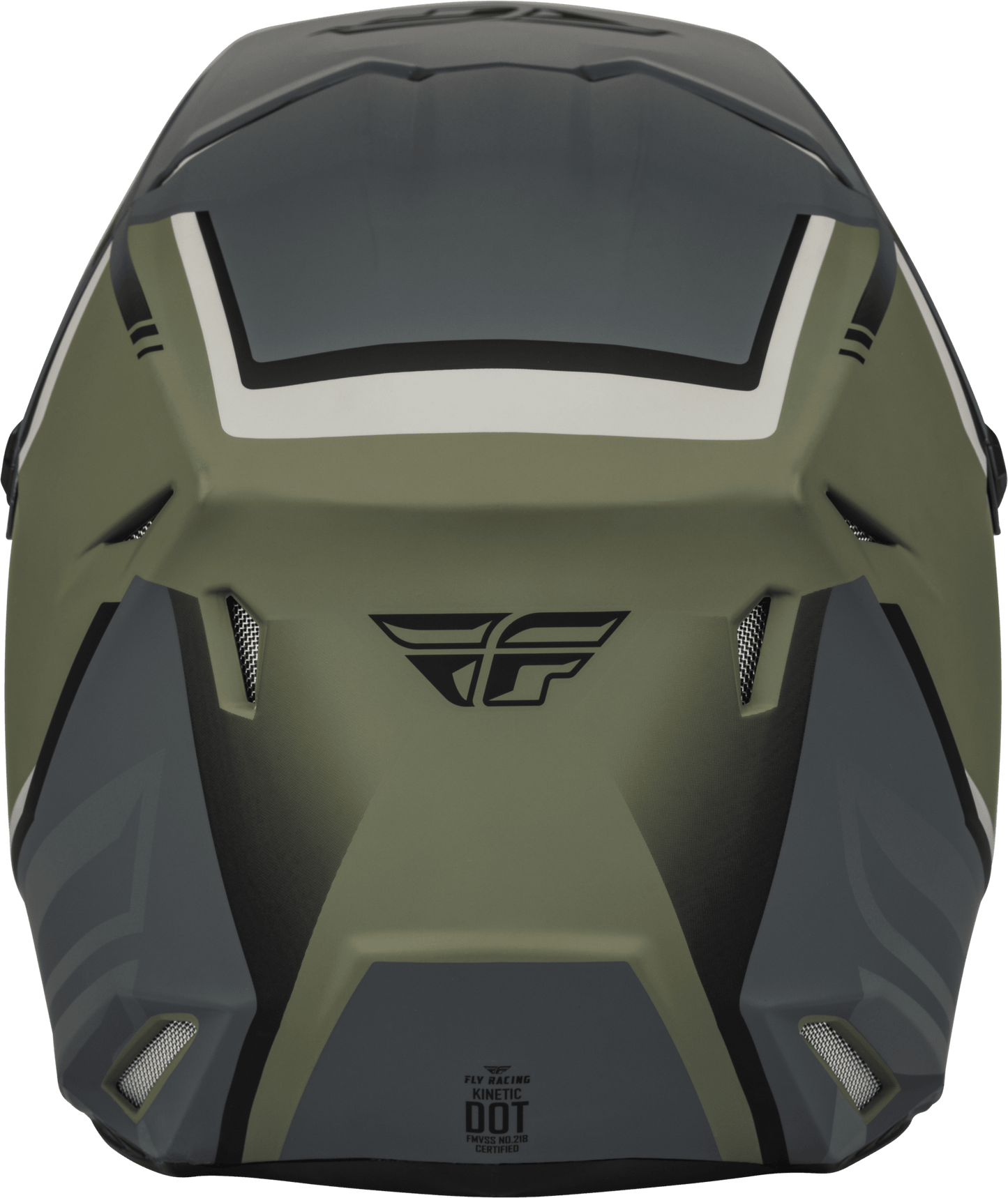FLY 2023 YOUTH KINETIC VISION ECE HELMET - OLIVE GREEN/GREY MCLEOD ACCESSORIES (P) sold by Cully's Yamaha