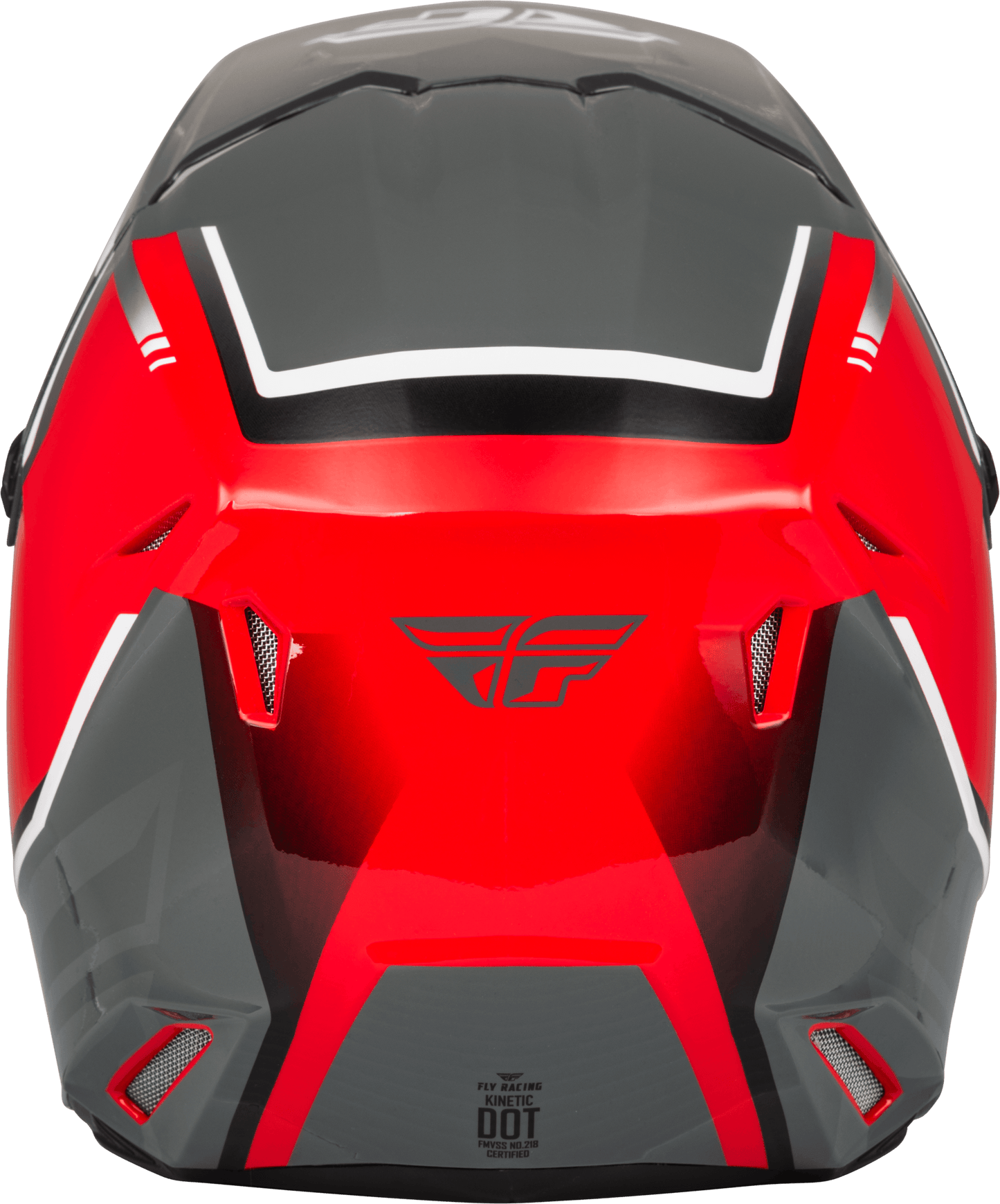 FLY 2023 YOUTH KINETIC VISION ECE HELMET - RED/GREY MCLEOD ACCESSORIES (P) sold by Cully's Yamaha