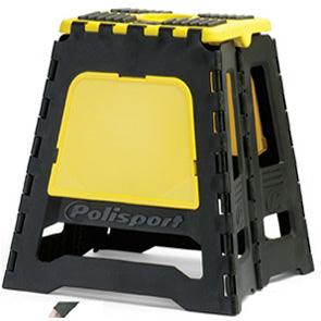 POLISPORT FOLDING PIT STAND - BLACK/YELLOW G P WHOLESALE sold by Cully's Yamaha