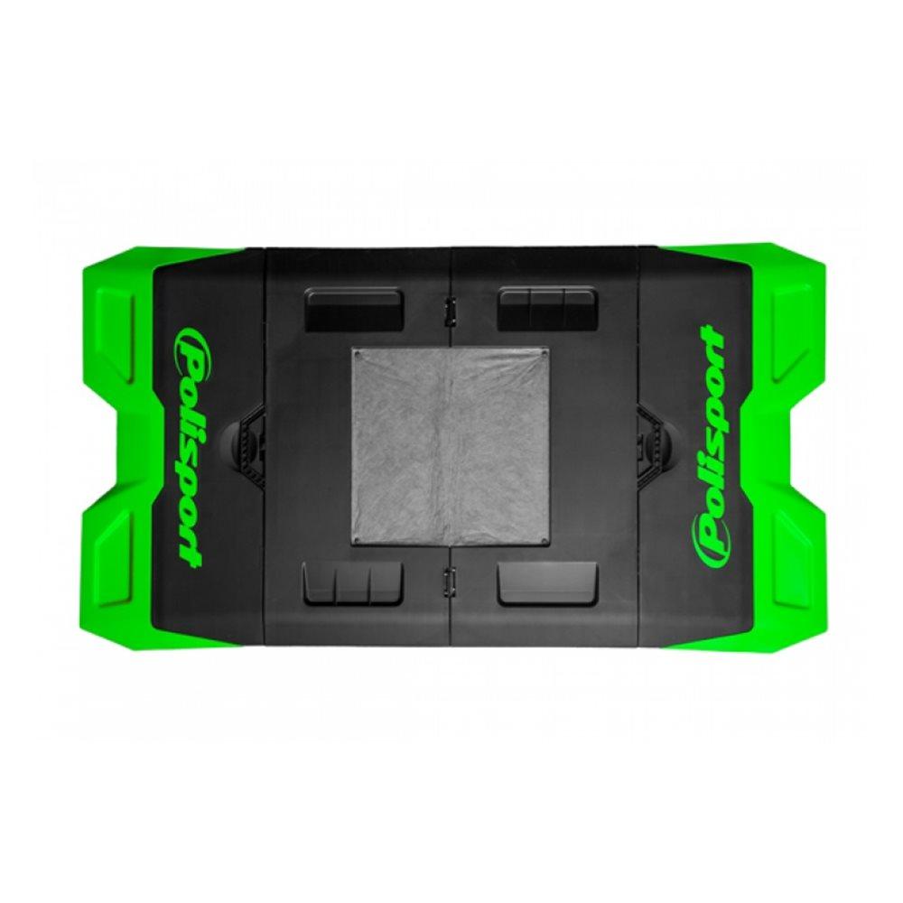 POLISPORT MOTOPAD - BLACK/GREEN G P WHOLESALE sold by Cully's Yamaha