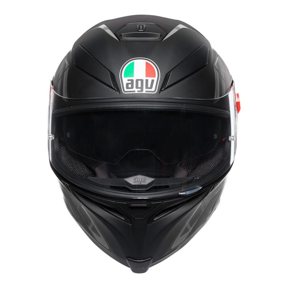 AGV K-5 S TORNADO MULTI HELMET - BLACK/SILVER G P WHOLESALE sold by Cully's Yamaha