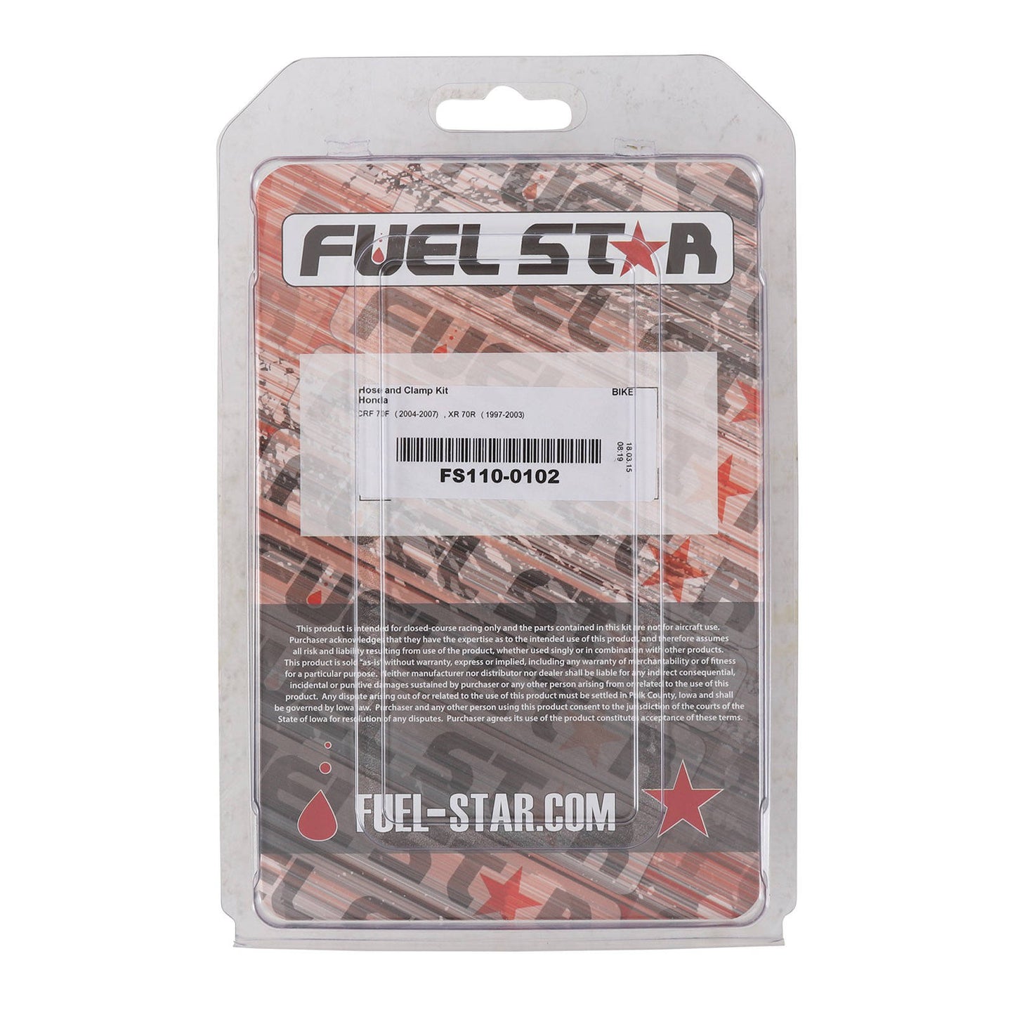 All Balls Racing Hose & Clamp Kit (FS110-0102)