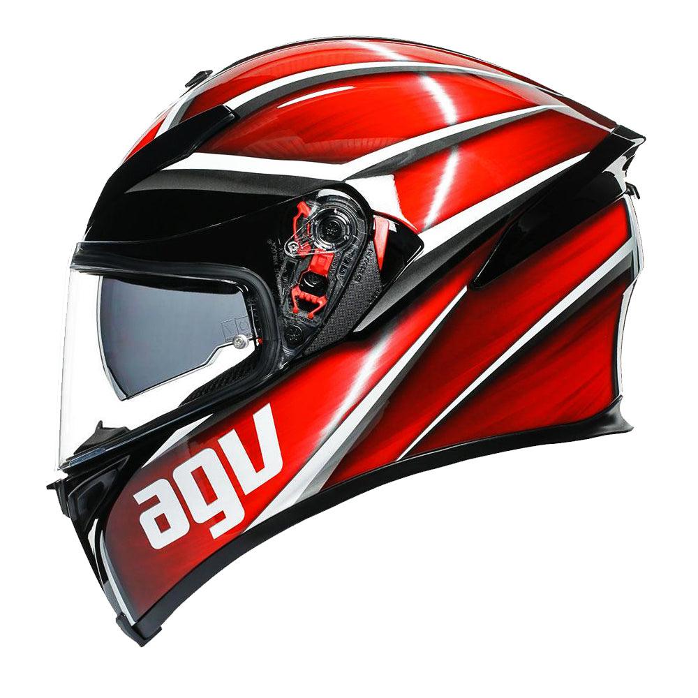 AGV K5 S TEMPEST HELMET - BLACK/RED G P WHOLESALE sold by Cully's Yamaha