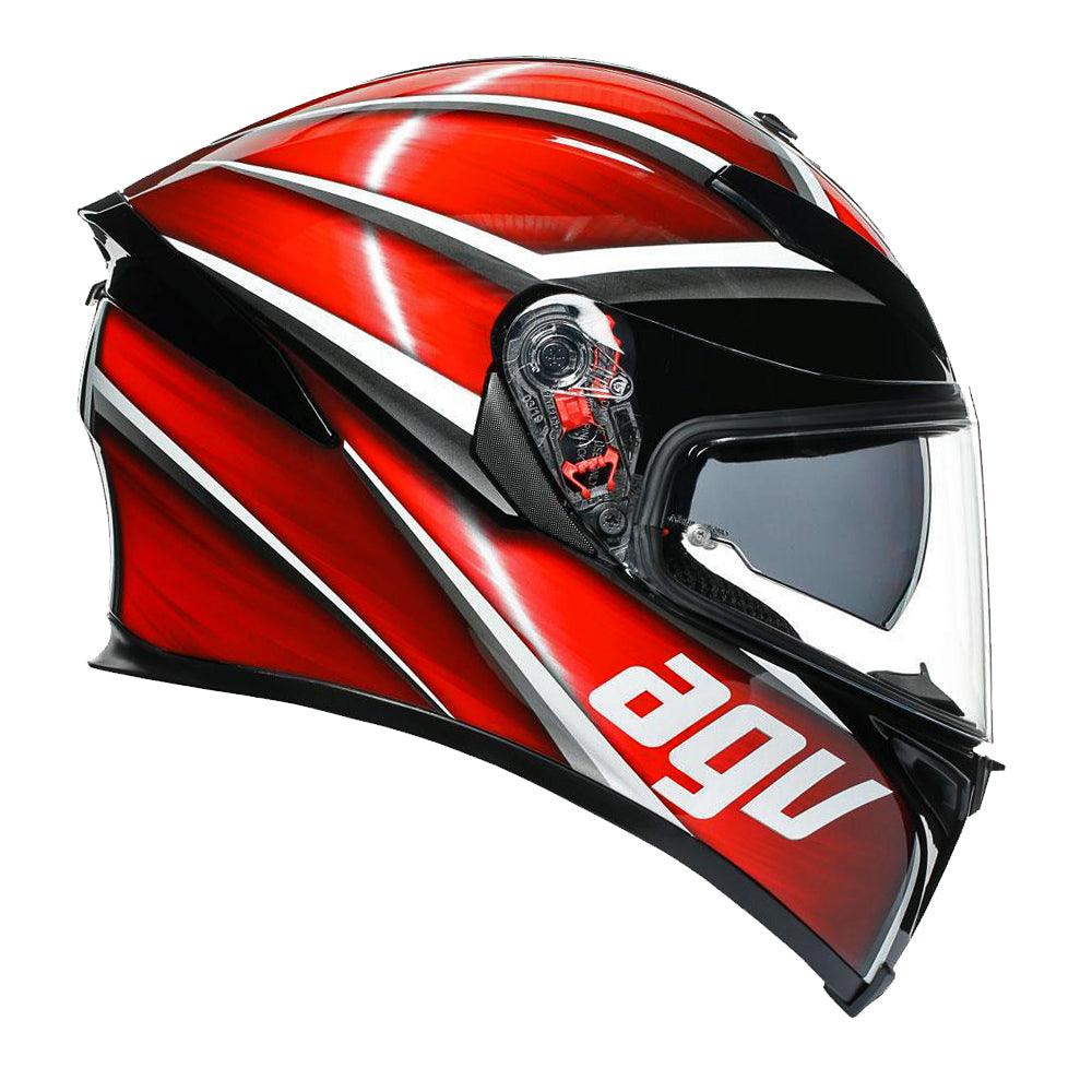 AGV K5 S TEMPEST HELMET - BLACK/RED G P WHOLESALE sold by Cully's Yamaha