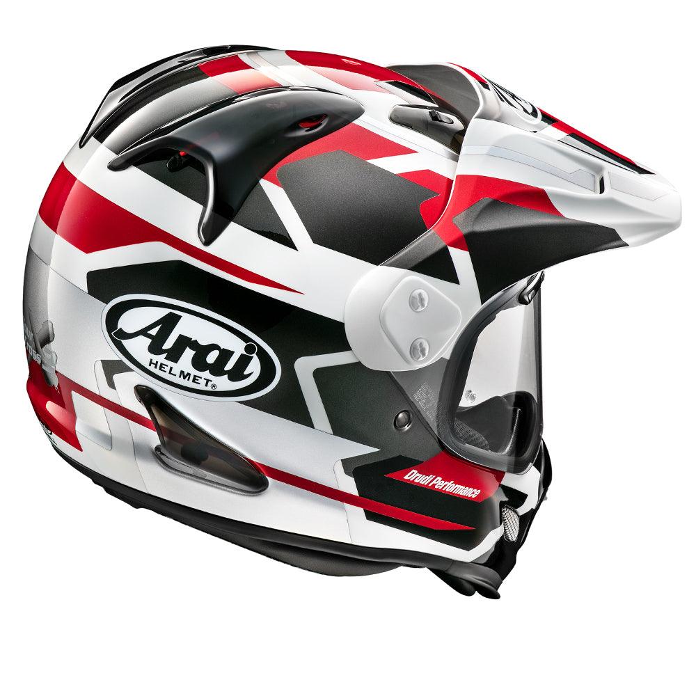 ARAI XD-4 HELMET - DEPART RED METALLIC CASSONS PTY LTD sold by Cully's Yamaha