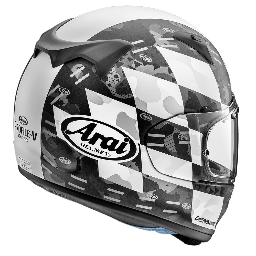 ARAI PROFILE-V HELMET - PATCH WHITE CASSONS PTY LTD sold by Cully's Yamaha