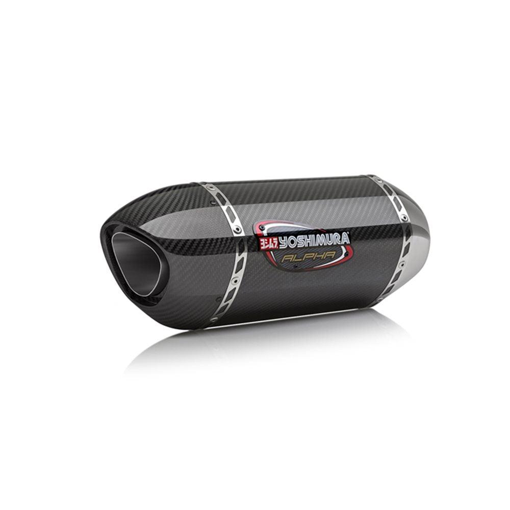 YOSHIMURA Alpha STAINLESS STEEL/ CARBON FIBER SLIP ON- YZF-R1 2015-2017 SERCO PTY LTD sold by Cully's Yamaha
