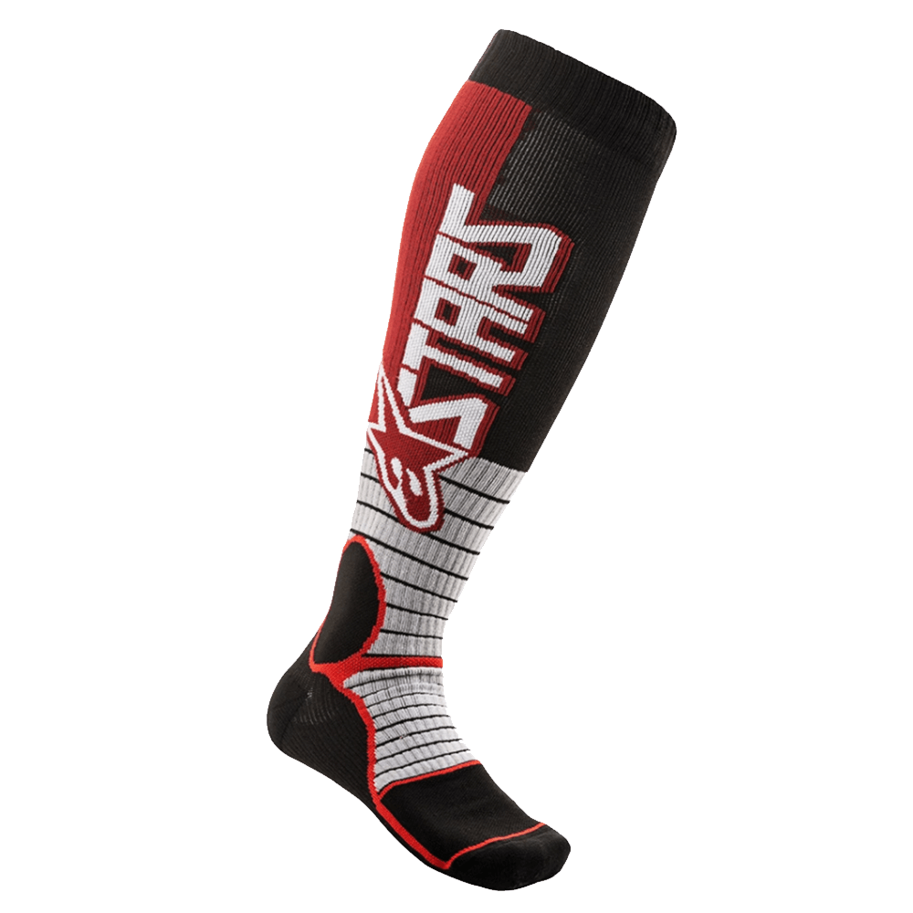 ALPINESTARS MX PRO SOCKS - BURGUNDY/BLACK MONZA IMPORTS sold by Cully's Yamaha