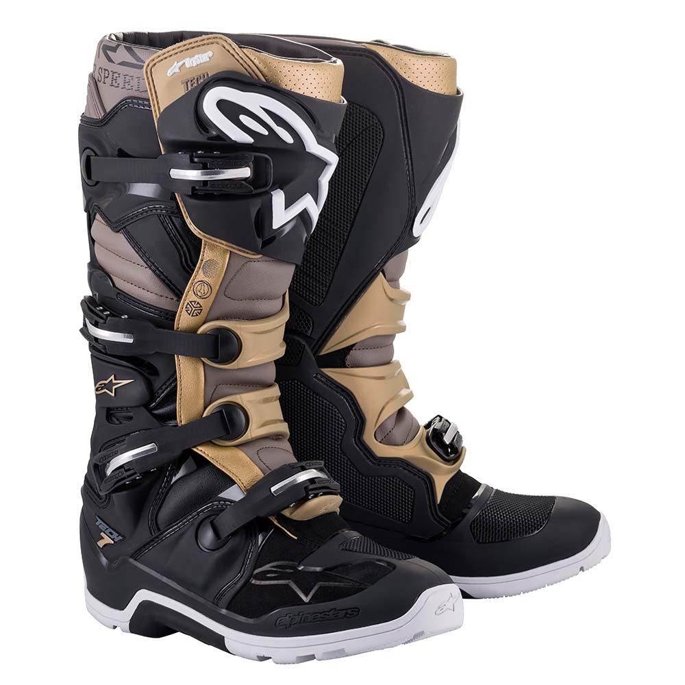 ALPINESTARS TECH 7 ENDURO DRYSTAR® BOOTS 2022 - BLACK/GREY/GOLD MONZA IMPORTS sold by Cully's Yamaha