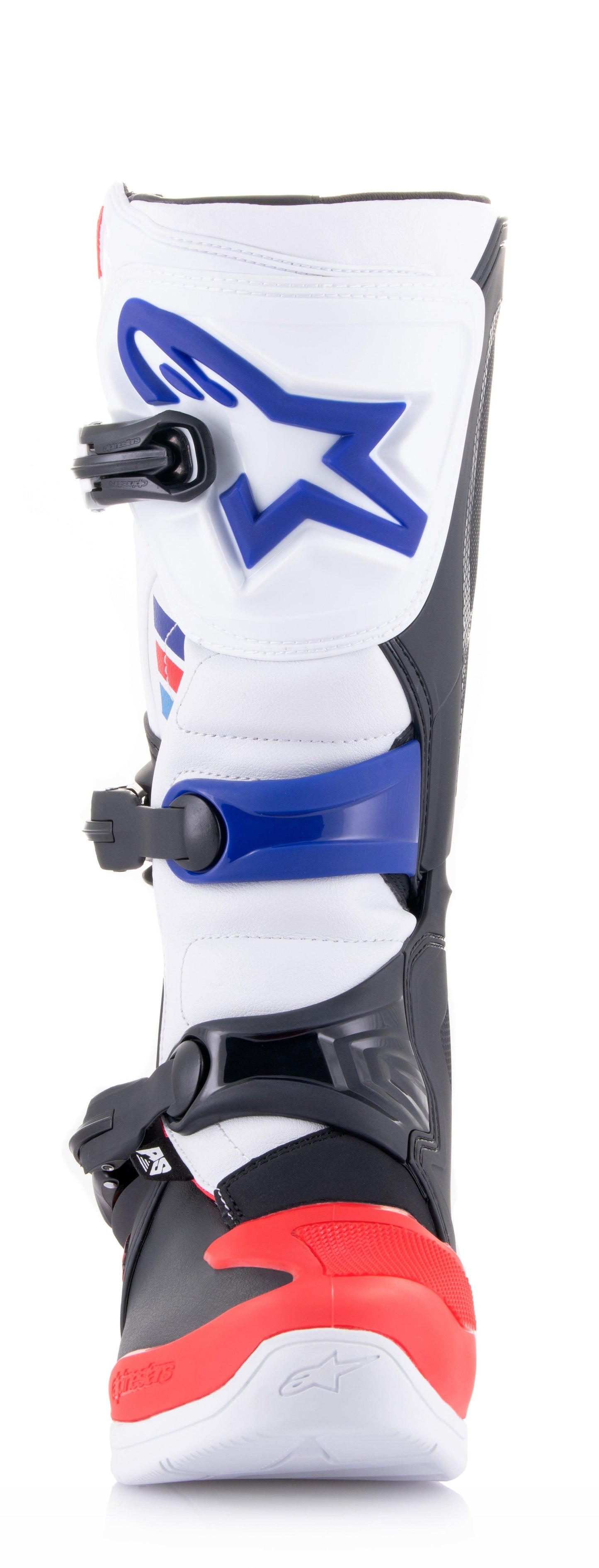 ALPINESTARS 2023 TECH 3 BOOTS - WHITE BRIGHTRED DARKBLUE MONZA IMPORTS sold by Cully's Yamaha