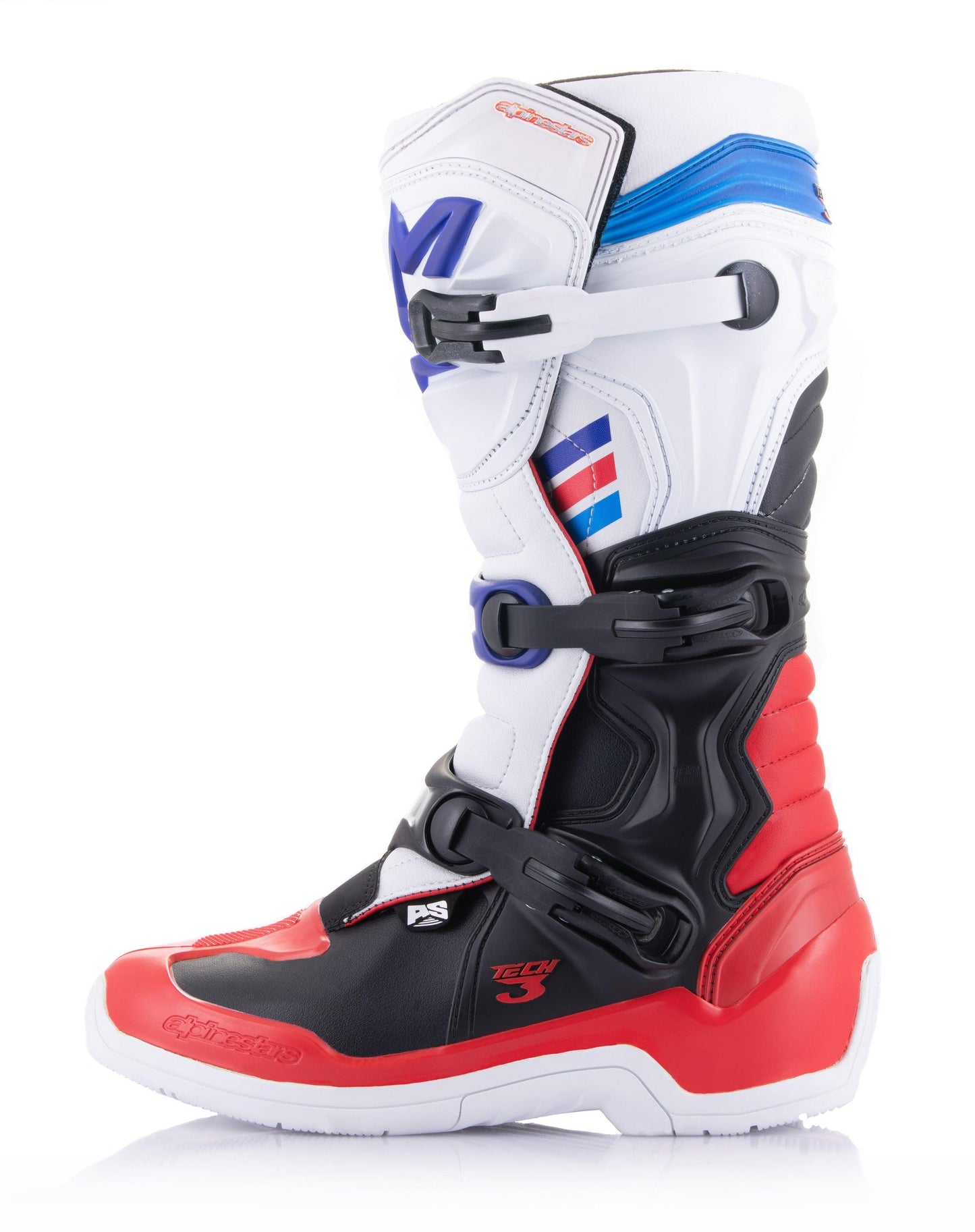 ALPINESTARS 2023 TECH 3 BOOTS - WHITE BRIGHTRED DARKBLUE MONZA IMPORTS sold by Cully's Yamaha