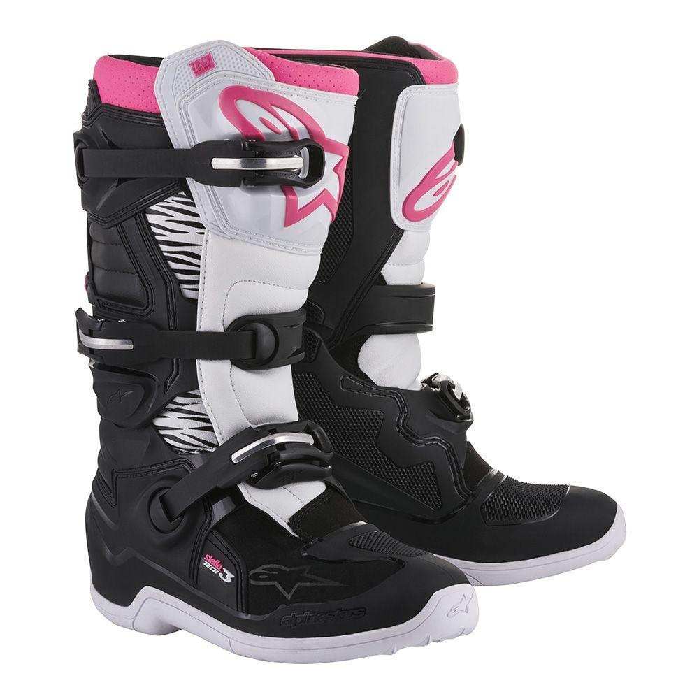 ALPINESTARS STELLA TECH 3 BOOTS - BLACK/PINK MONZA IMPORTS sold by Cully's Yamaha