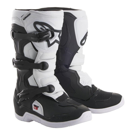 ALPINESTARS TECH 3s YOUTH BOOTS - BLACK/WHITE MONZA IMPORTS sold by Cully's Yamaha