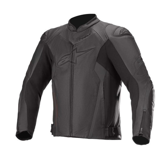ALPINESTARS FASTER V2 AIRFLOW LEATHER JACKET - BLACK/BLACK MONZA IMPORTS sold by Cully's Yamaha