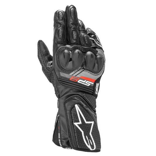 ALPINESTARS SP8 V3 LEATHER GLOVES - BLACK MONZA IMPORTS sold by Cully's Yamaha