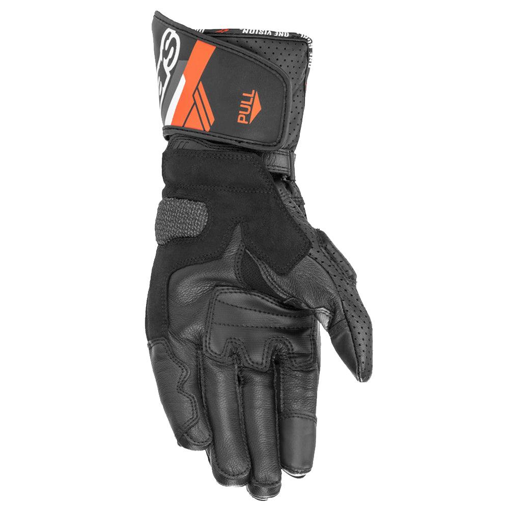 ALPINESTARS SP8 V3 LEATHER GLOVES - BLACK/FLUO RED MONZA IMPORTS sold by Cully's Yamaha