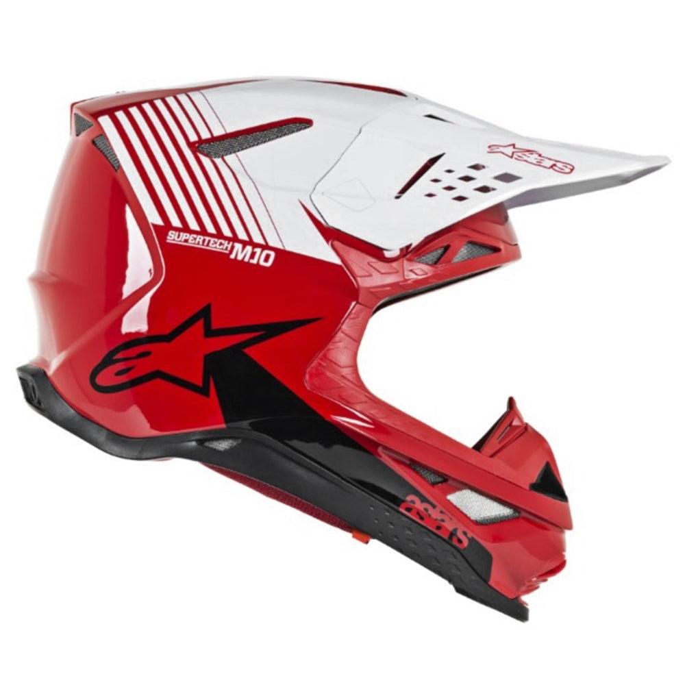 ALPINESTARS S-M10 DYNO HELMET - GLOSS RED/WHITE MONZA IMPORTS sold by Cully's Yamaha