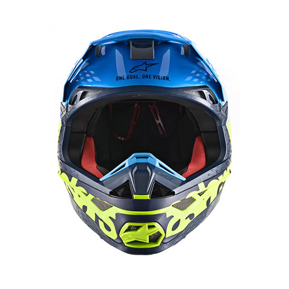 ALPINESTARS S-M8 RADIUM HELMET - AQUA/YELLOW/NAVY MONZA IMPORTS sold by Cully's Yamaha