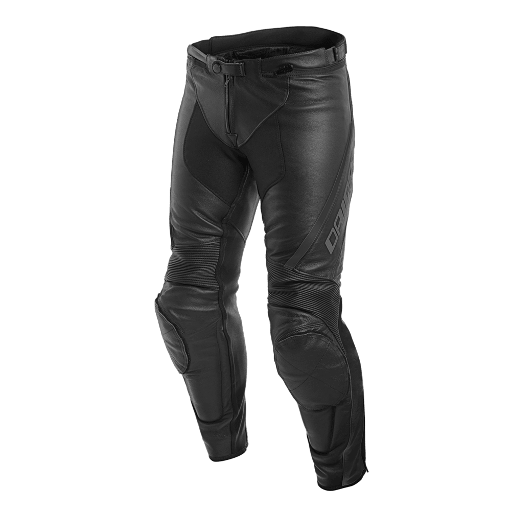 DAINESE ASSEN LEATHER PANTS - BLACK CASSONS PTY LTD sold by Cully's Yamaha