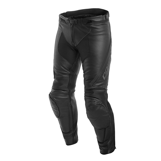 DAINESE ASSEN LEATHER PANTS - BLACK CASSONS PTY LTD sold by Cully's Yamaha