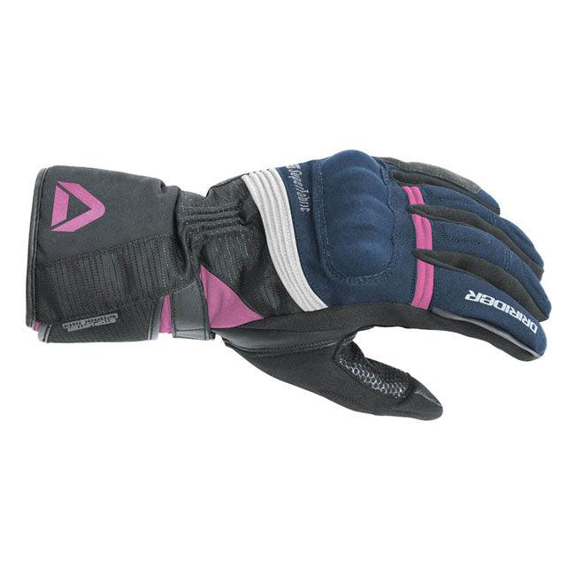 DRIRIDER ADVENTURE 2 LADIES GLOVES - NAVY/WHITE/PINK MCLEOD ACCESSORIES (P) sold by Cully's Yamaha