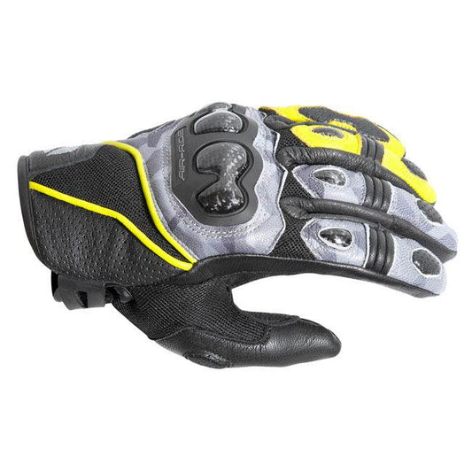 DRIRIDER AIR-RIDE 2 SHORT CUFF GLOVES - CAMO/HI VIS MCLEOD ACCESSORIES (P) sold by Cully's Yamaha
