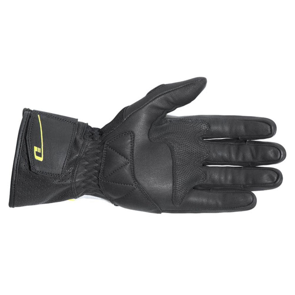 DRIRIDER AIR-RIDE 2 LONG CUFF GLOVES - BLACK/WHITE/YELLOW MCLEOD ACCESSORIES (P) sold by Cully's Yamaha