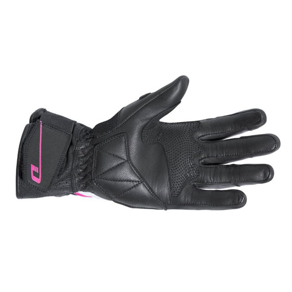 DRIRIDER AIR-RIDE 2 LONG CUFF LADIES GLOVES - BLACK/WHITE/PINK MCLEOD ACCESSORIES (P) sold by Cully's Yamaha