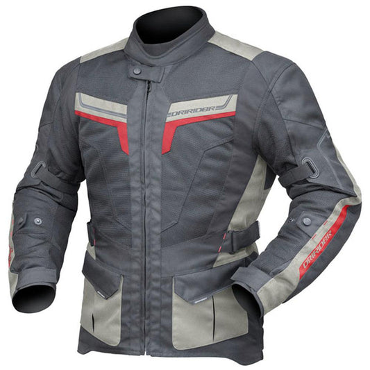 DRIRIDER APEX 5 AIRFLOW JACKET - MAGNESIUM/BLACK MCLEOD ACCESSORIES (P) sold by Cully's Yamaha