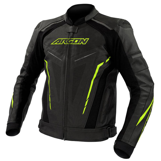 ARGON DESCENT PERFORATED JACKET - BLACK/HI-VIS MCLEOD ACCESSORIES (P) sold by Cully's Yamaha