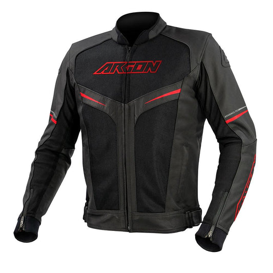 ARGON FUSION JACKET - BLACK/RED MCLEOD ACCESSORIES (P) sold by Cully's Yamaha