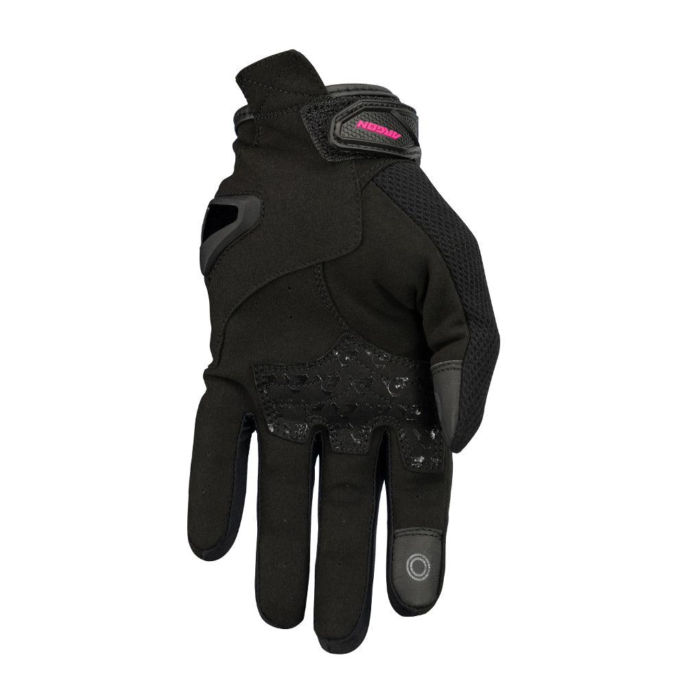 ARGON SWIFT LADIES GLOVES - BLACK/PINK MCLEOD ACCESSORIES (P) sold by Cully's Yamaha